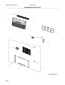 Unit parts for Frigidaire Room Air Conditioner FFTA103WA10 from AppliancePartsPros.com