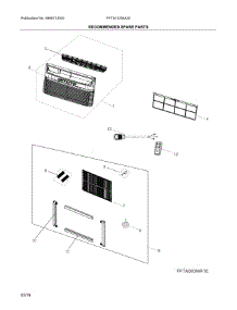 Unit parts for Frigidaire Room Air Conditioner FFTA103WA20 from AppliancePartsPros.com