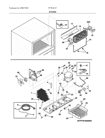 System parts for Frigidaire Top-Mount Refrigerator FFTR1814TWJ from AppliancePartsPros.com