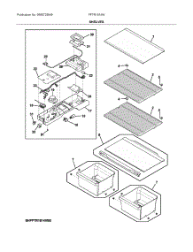 Shelves parts for Frigidaire Top-Mount Refrigerator FFTR1814WW1 from AppliancePartsPros.com