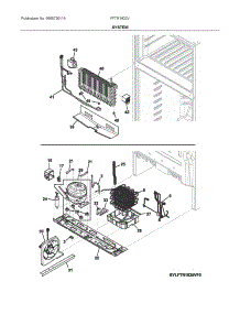 System parts for Frigidaire Top-Mount Refrigerator FFTR1820VB0 from AppliancePartsPros.com
