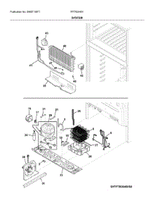 System parts for Frigidaire Top-Mount Refrigerator FFTR2045VB0 from AppliancePartsPros.com