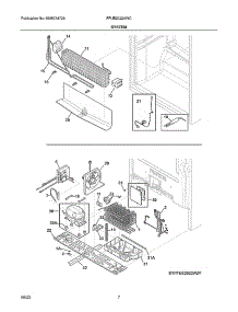 System parts for Frigidaire Chest Freezer FFUE2022AWC from AppliancePartsPros.com