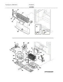 System parts for Frigidaire Chest Freezer FFUE2024AW1 from AppliancePartsPros.com