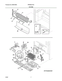 System parts for Frigidaire Chest Freezer FFUE2024AW4 from AppliancePartsPros.com