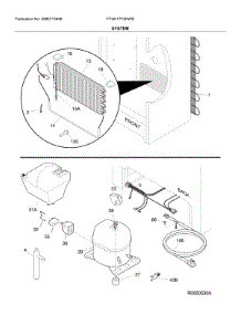System parts for Frigidaire Upright Freezer FFUH17F2NWB from AppliancePartsPros.com