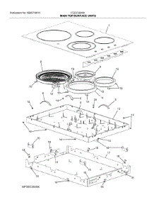 Maintop / Surface Units parts for Frigidaire Electric Cooktop FGEC3045KWB from AppliancePartsPros.com