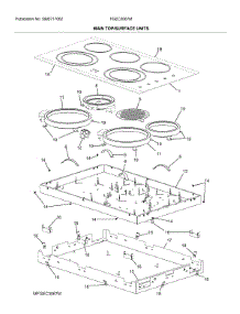 Main Top / Surface Units parts for Frigidaire Electric Cooktop FGEC3067MSB from AppliancePartsPros.com