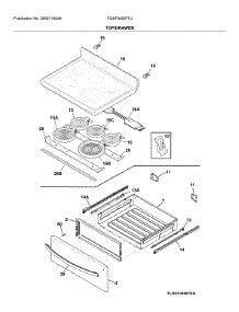 Top / Drawer parts for Frigidaire Electric Range FGEF3059TFJ from AppliancePartsPros.com