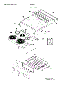 Top / Drawer parts for Frigidaire Electric Range FGEH3047VDA from AppliancePartsPros.com
