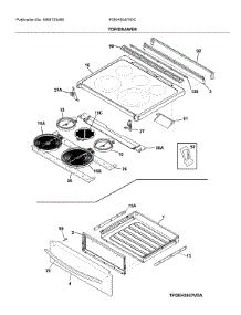 Top / Drawer parts for Frigidaire Electric Range FGEH3047VDC from AppliancePartsPros.com