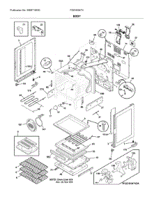 Body parts for Frigidaire Electric Range FGEH3047VFB from AppliancePartsPros.com