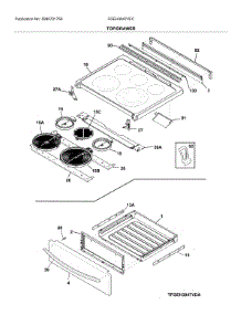 Top / Drawer parts for Frigidaire Electric Range FGEH3047VFC from AppliancePartsPros.com