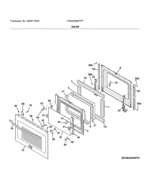 Door parts for Frigidaire Electric Range FGES3065PFP from AppliancePartsPros.com