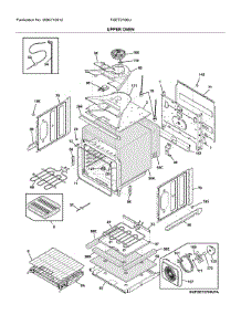 Upper Oven parts for Frigidaire Electric Wall Oven FGET2766UFA from AppliancePartsPros.com