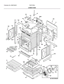Lower Wall Oven parts for Frigidaire Electric Wall Oven FGET2766UFC from AppliancePartsPros.com