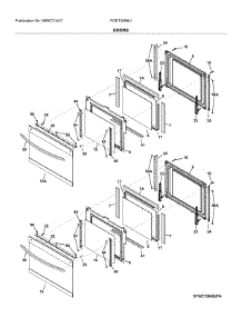 Doors parts for Frigidaire Electric Wall Oven FGET3066UFA from AppliancePartsPros.com