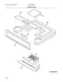 Control Panel parts for Frigidaire Electric Wall Oven FGEW276SPFD from AppliancePartsPros.com
