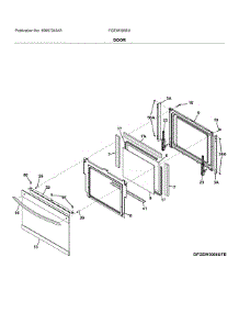 Door parts for Frigidaire Electric Wall Oven FGEW3066UDC from AppliancePartsPros.com