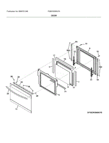 Door parts for Frigidaire Electric Wall Oven FGEW3069UFA from AppliancePartsPros.com