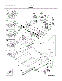 Burner parts for Frigidaire Gas Range FGGH3047VFA from AppliancePartsPros.com