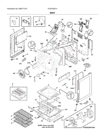 Body parts for Frigidaire Gas Range FGGH3047VFA from AppliancePartsPros.com