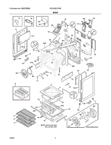 Body parts for Frigidaire Gas Range FGGH3047VFE from AppliancePartsPros.com