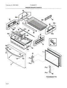 Freezer Door parts for Frigidaire Bottom-Mount Refrigerator FGHB2868TF7 from AppliancePartsPros.com