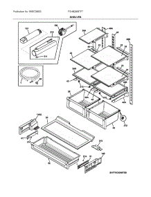 Shelves parts for Frigidaire Bottom-Mount Refrigerator FGHB2868TF7 from AppliancePartsPros.com