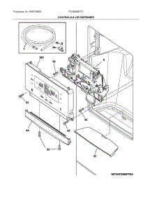 Dispenser parts for Frigidaire Bottom-Mount Refrigerator FGHB2868TF7 from AppliancePartsPros.com
