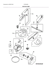 Motor & Pump parts for Frigidaire Dishwasher FGHD2455LB1A from AppliancePartsPros.com