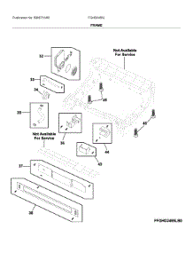 Frame parts for Frigidaire Dishwasher FGHD2455LW1A from AppliancePartsPros.com