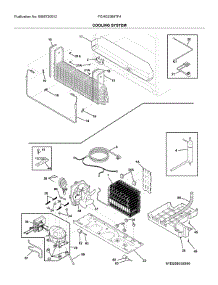 System parts for Frigidaire Bottom-Mount Refrigerator FGHG2368TF4 from AppliancePartsPros.com