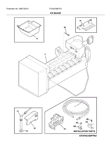 Ice Maker parts for Frigidaire Bottom-Mount Refrigerator FGHG2368TF4 from AppliancePartsPros.com