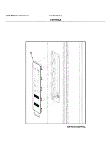 Controller parts for Frigidaire Bottom-Mount Refrigerator FGHG2368TF5 from AppliancePartsPros.com