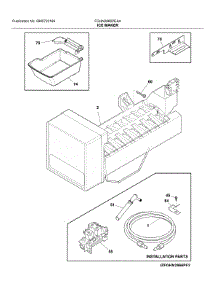 Ice Maker parts for Frigidaire Bottom-Mount Refrigerator FGHN2866PEAA from AppliancePartsPros.com
