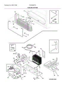 System parts for Frigidaire Bottom-Mount Refrigerator FGHN2868TF4 from AppliancePartsPros.com