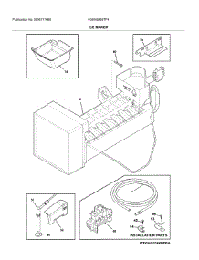 Ice Maker parts for Frigidaire Bottom-Mount Refrigerator FGHN2868TF4 from AppliancePartsPros.com