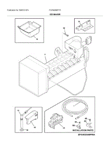 Ice Maker parts for Frigidaire Bottom-Mount Refrigerator FGHN2868TF5 from AppliancePartsPros.com