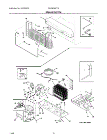 System parts for Frigidaire Bottom-Mount Refrigerator FGHN2868TF6 from AppliancePartsPros.com