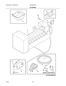 Ice Maker parts for Frigidaire Bottom-Mount Refrigerator FGHN2868TF6 from AppliancePartsPros.com