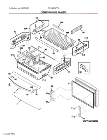 Freezer Drawer, Baskets parts for Frigidaire Bottom-Mount Refrigerator FGHN2868TF8 from AppliancePartsPros.com
