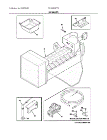 Ice Maker parts for Frigidaire Bottom-Mount Refrigerator FGHN2868TF8 from AppliancePartsPros.com
