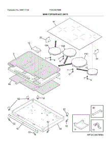 Main Top / Surface Units parts for Frigidaire Electric Cooktop FGIC3067MBB from AppliancePartsPros.com