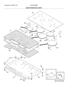 Main Top / Surface Units parts for Frigidaire Electric Cooktop FGIC3667MBB from AppliancePartsPros.com