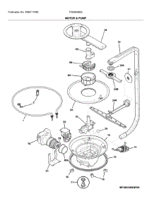 Motor & Pump parts for Frigidaire Dishwasher FGID2466QF7A from AppliancePartsPros.com