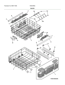 Racks parts for Frigidaire Dishwasher FGID2466QF7A from AppliancePartsPros.com