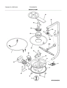 Motor & Pump parts for Frigidaire Dishwasher FGID2466QF9A from AppliancePartsPros.com