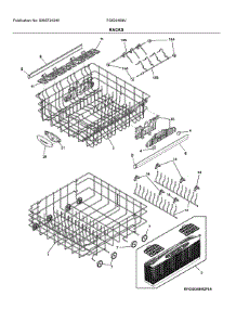 Racks parts for Frigidaire Dishwasher FGID2468UF2A from AppliancePartsPros.com