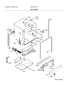 Tub & Frame parts for Frigidaire Dishwasher FGID2476SF4A from AppliancePartsPros.com